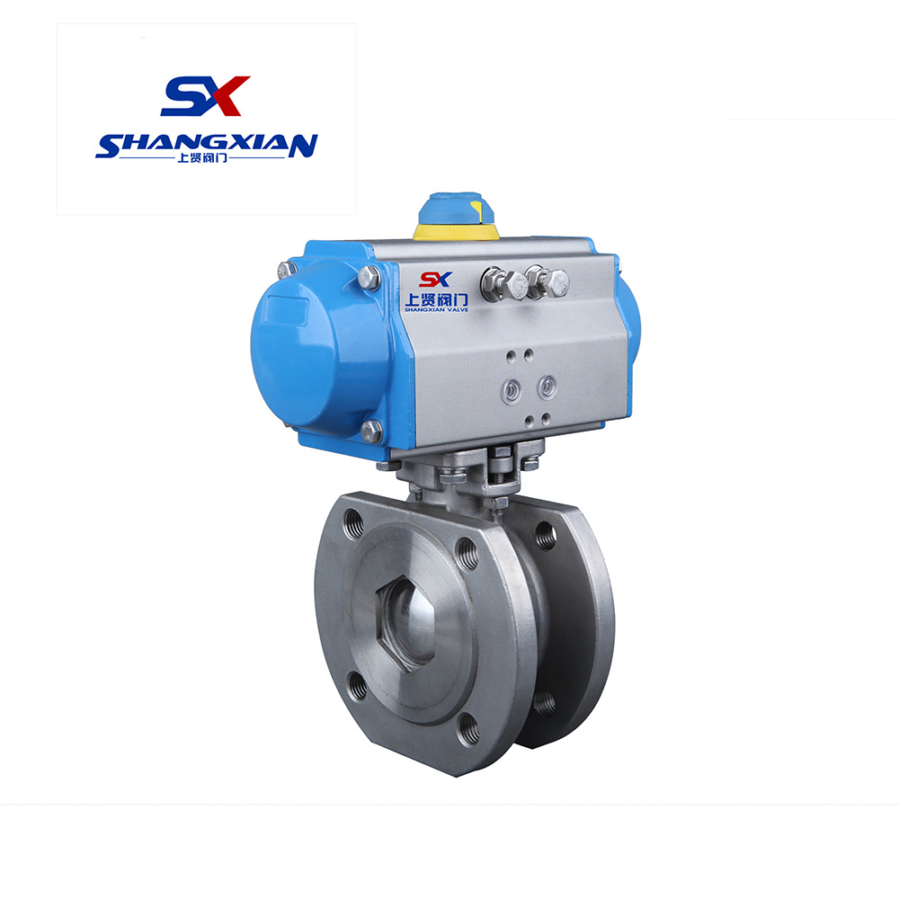 Q671氣動對夾球閥