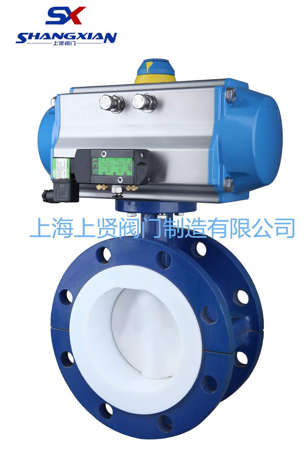 D641F46氣動襯氟蝶閥