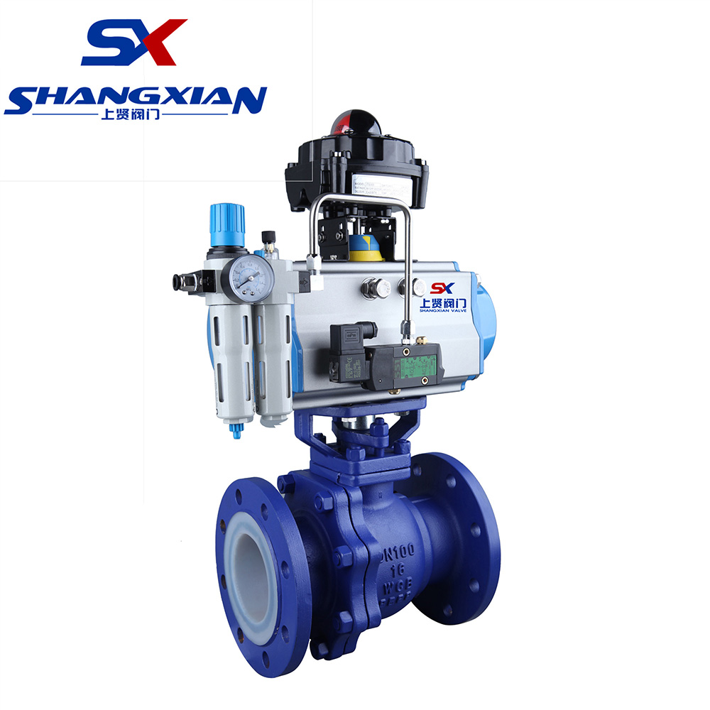 Q641F46氣動襯氟球閥