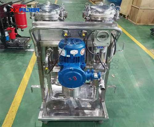 三級(jí)小流量不銹鋼防爆濾油機(jī)